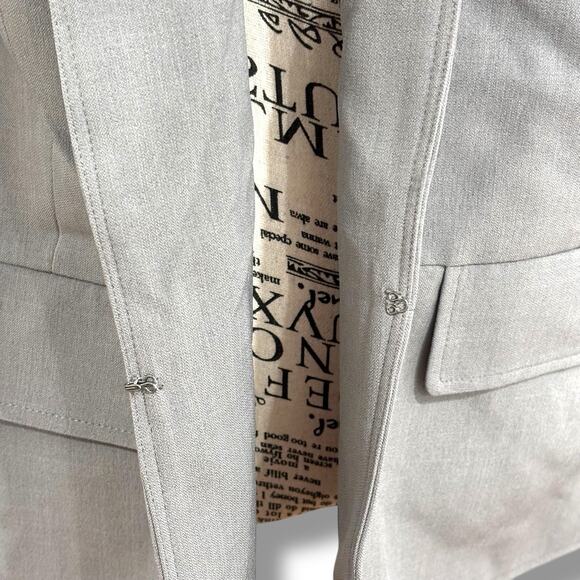 NWOT Le Suit Women’s Plus Size 16W Gray Suit Jacket Blazer Career Lightweight - Picture 4 of 6